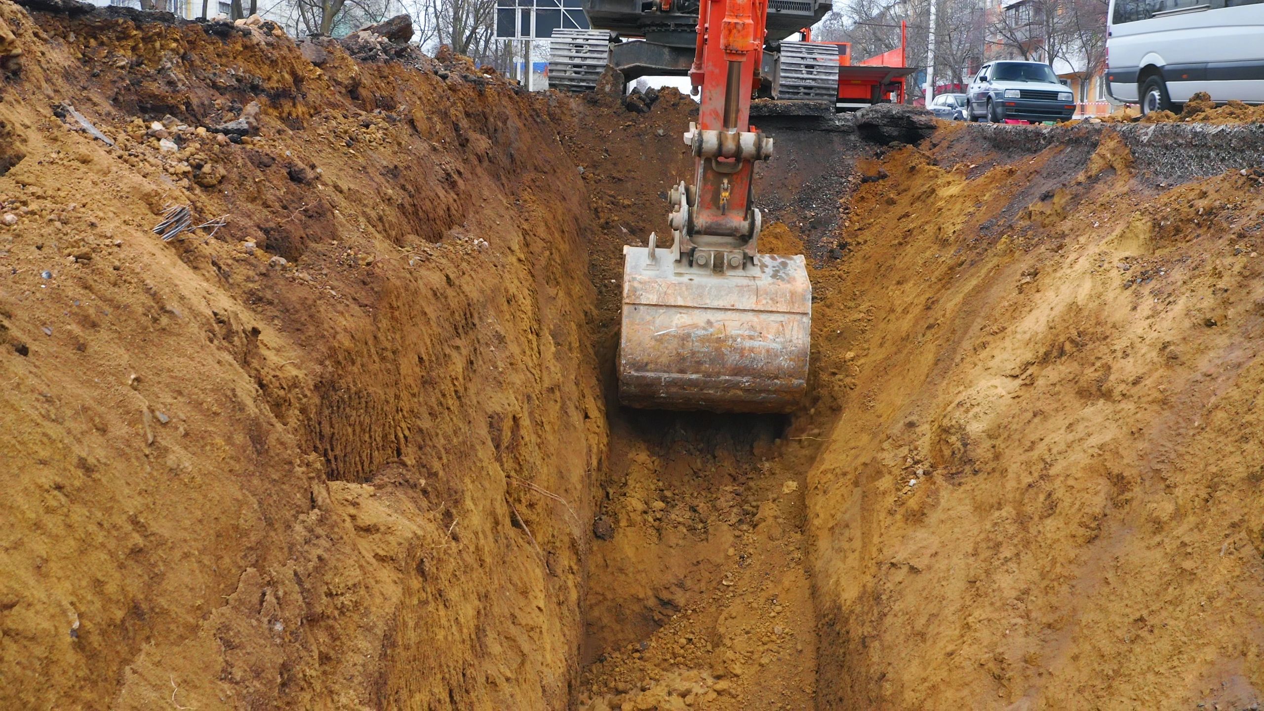 Excavation work for rural drainage improvement